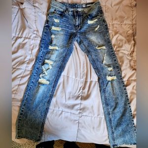 Empyre Jeans ripped skinny skeletor size 30